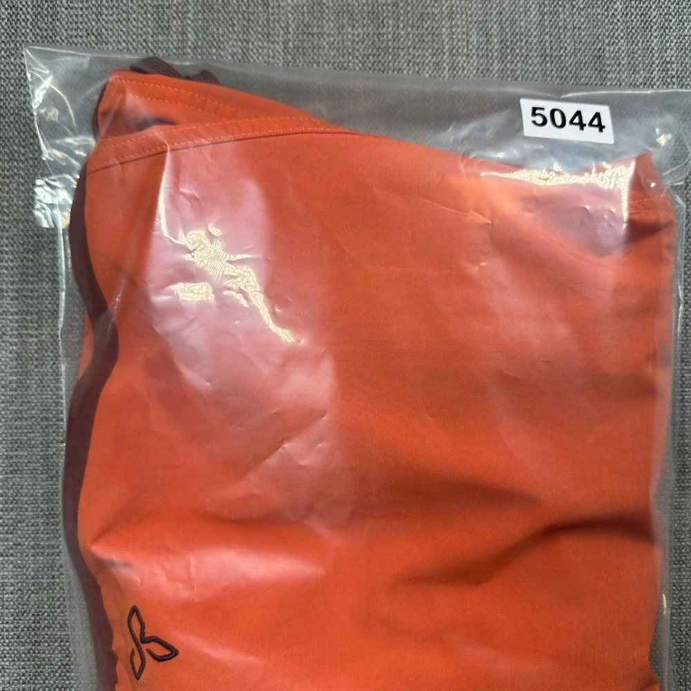 Prana Board Shorts Mens 32 Orange Burgundy  UPF‎ 50 Recycled Surf Swim
